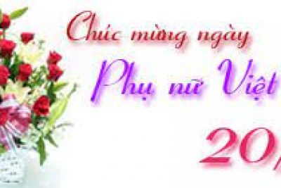 Chào mừng ngày phụ nữ Việt Nam